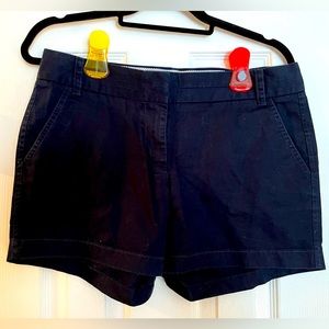 Women’s J Crew Chino dressy navy shorts size 6